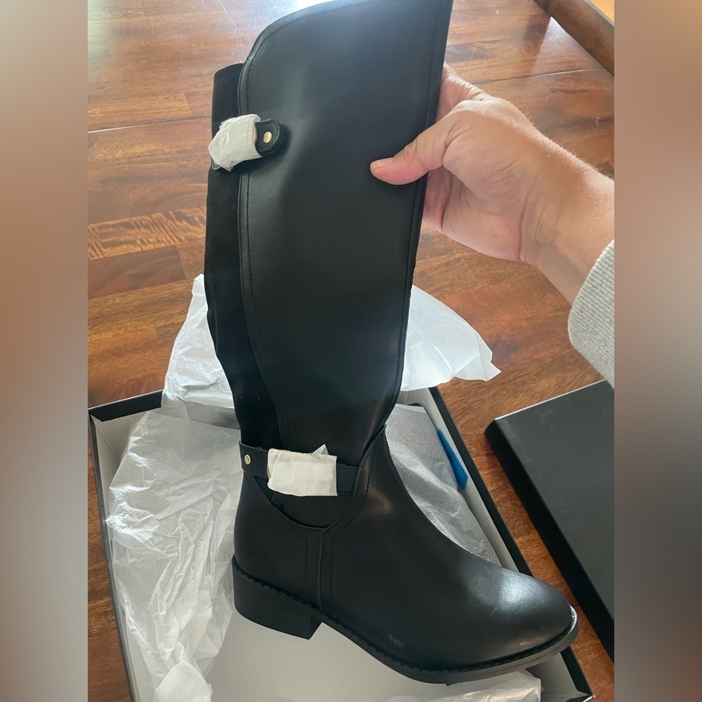 Jones New York Leandraa Black Knee High Boots 5.5M NIB